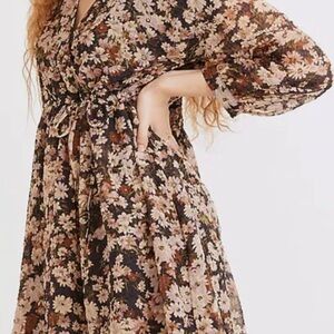 NWT Madewell Drawstring Faux Wrap Dress Size S